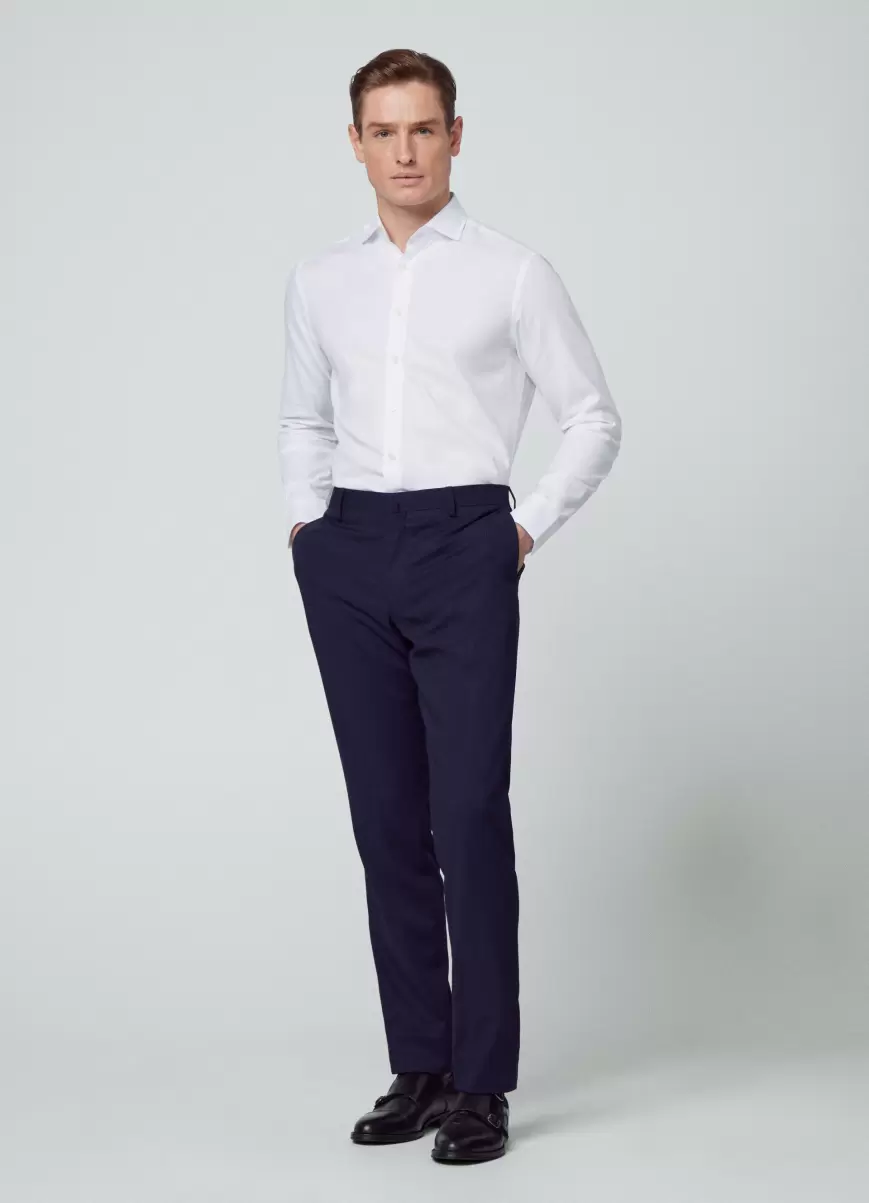 Popularidad Hackett London White Camisa De Algodón Fit Slim Camisas Hombre - 4