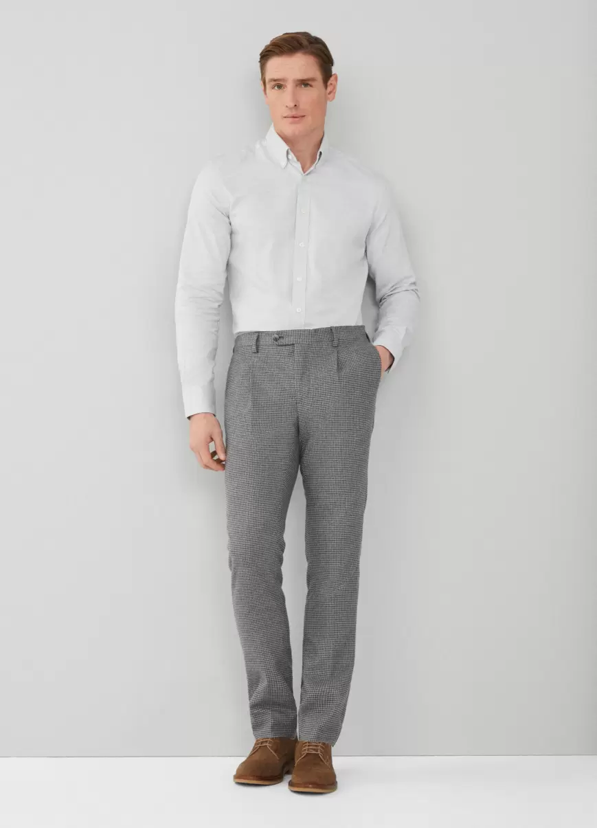 Camisas Hackett London Grey Camisa De Espiga Fit Slim Hombre Descuento - 4