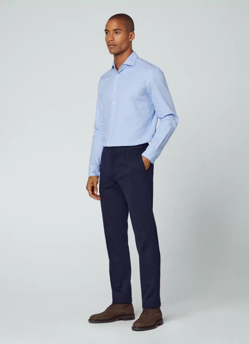 Hombre Camisa Estampado Cuadros Fit Slim White/Blue Precios De Lanzamiento Hackett London Camisas - 4