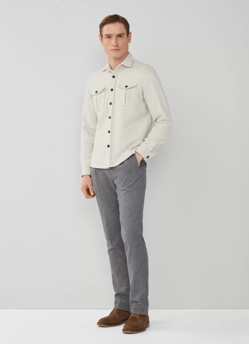 Hackett London Grey Camisas Hombre Edicion Limitada Sobrecamisa De Algodón - 4