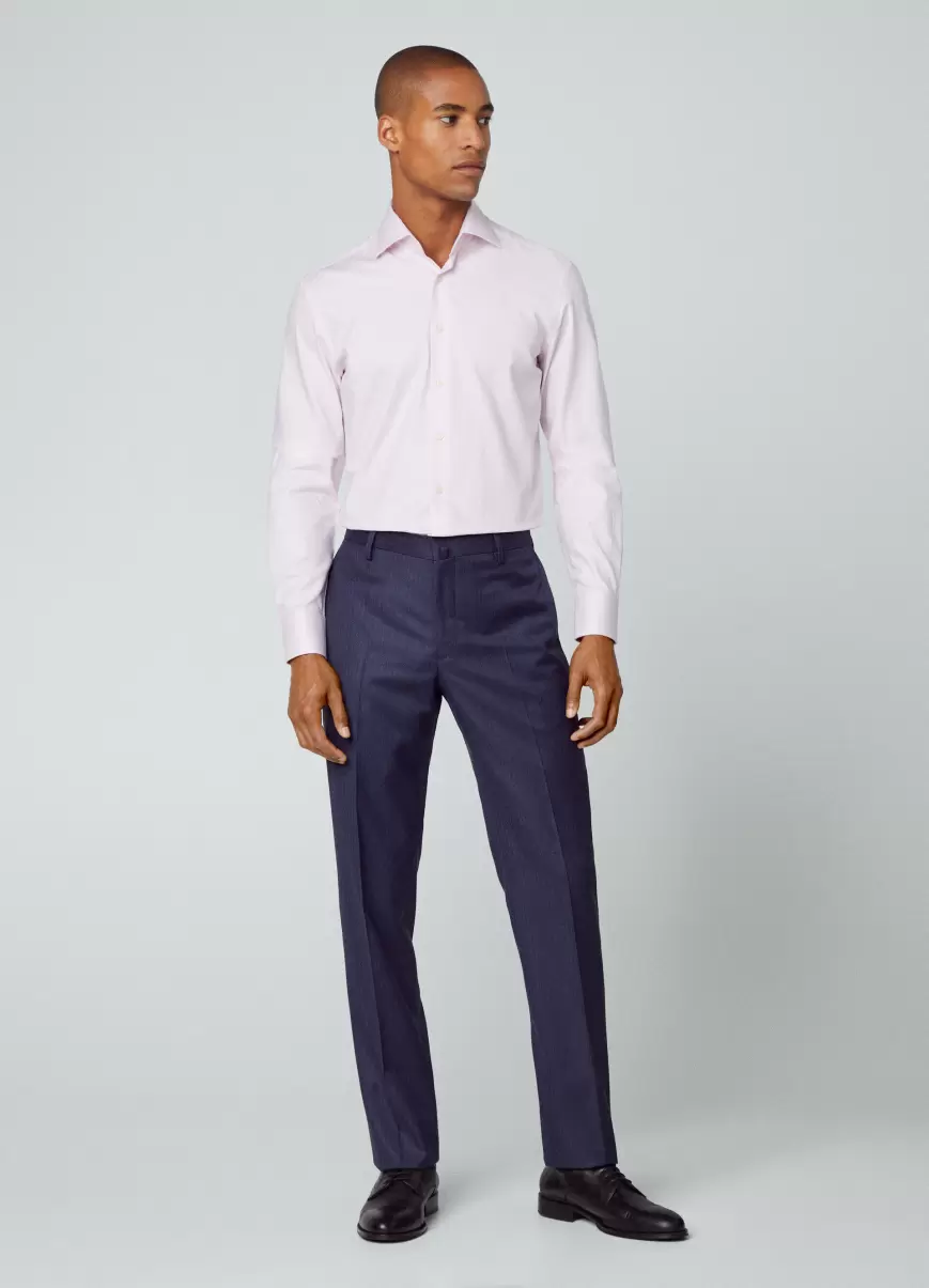 Hombre Hackett London Camisa Estampada Fit Slim Camisas 2024 Pink/White - 4