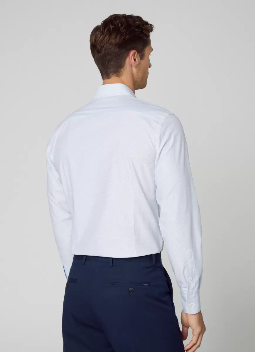 Camisas White/Blue Hackett London Fit Slim Camisa Cuadros Hombre Precio De Descuento - 2