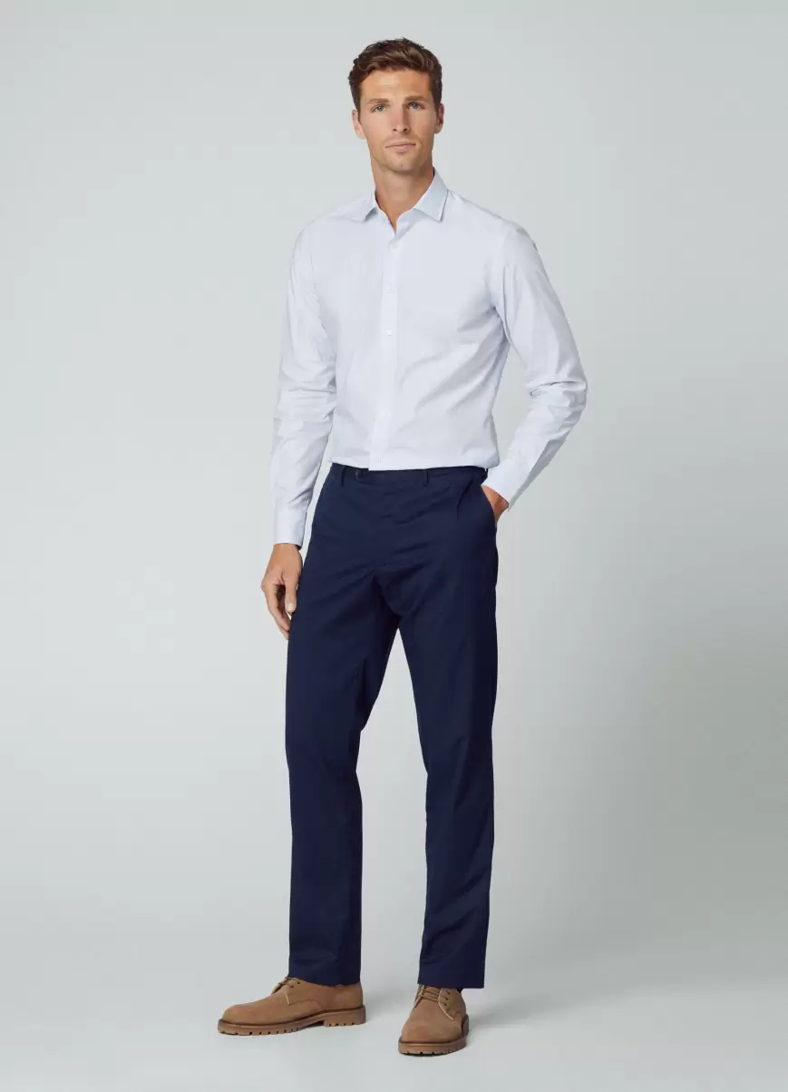 Camisas White/Blue Hackett London Fit Slim Camisa Cuadros Hombre Precio De Descuento - 4