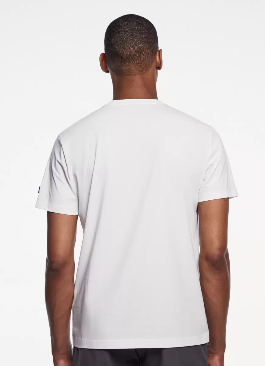 Hackett London Camisetas Hombre Camiseta Básica Logo Estampado White Vender - 3