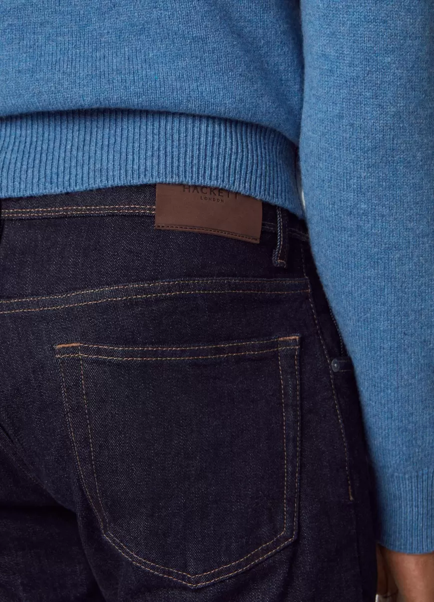 Pantalones Y Chinos Hombre Jeans Rinse Wash Fit Slim Precios Estacionales Hackett London Denim Blue - 4