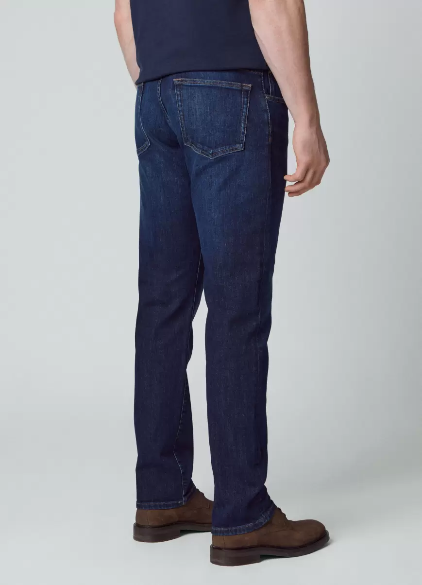 Hackett London Denim Blue Jeans Fit Clásico Vintage Wash Popularidad Vaqueros Hombre - 3