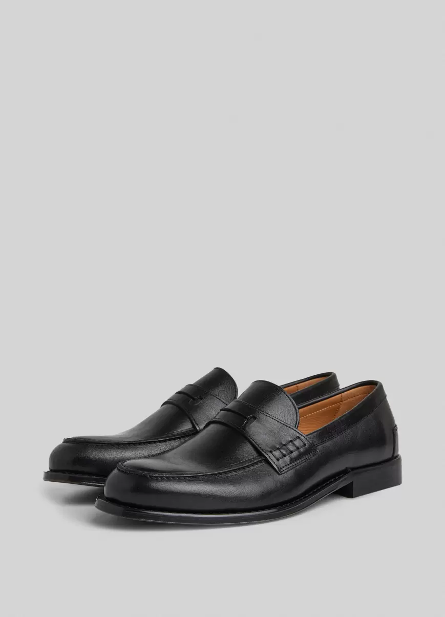 Zapatos De Vestir Recomendado Black Mocasines Antifaz En Piel Hombre Hackett London - 1