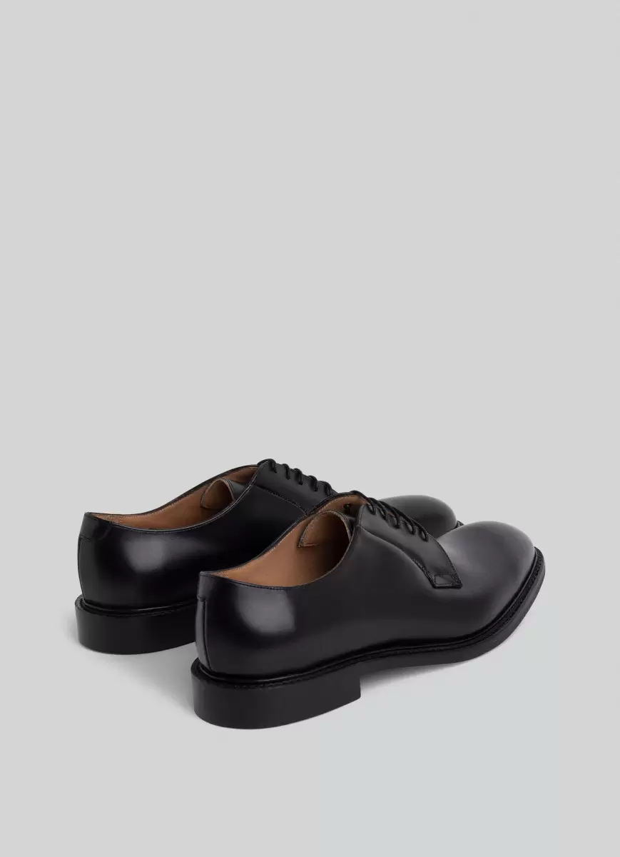 Black Hombre Zapatos De Vestir Salida Hackett London Zapatos Derby Piel - 1