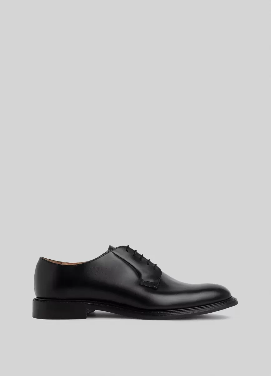 Black Hombre Zapatos De Vestir Salida Hackett London Zapatos Derby Piel