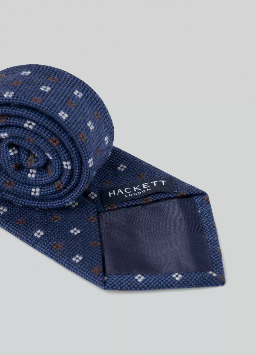 Blue Personalización Hackett London Corbatas Y Pañuelos De Bolsillo Corbata Estampado Flores Hombre - 1