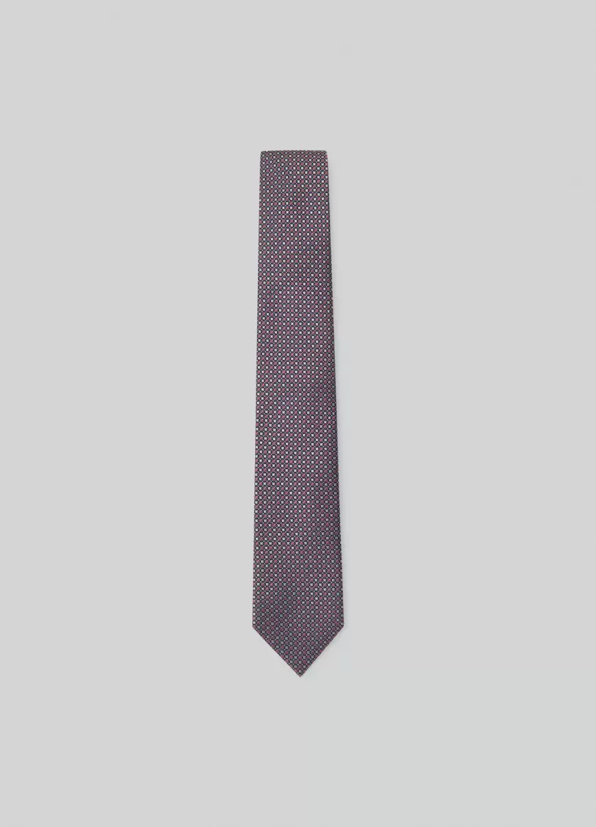 Corbata Seda Estampado Geométrico Pago Seguro Hackett London Hombre Corbatas Y Pañuelos De Bolsillo Pink
