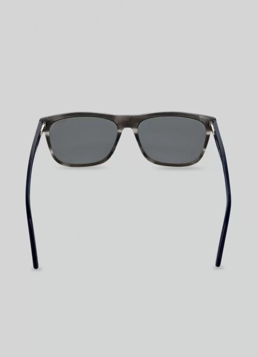 Gafas De Sol Rectangulares Moderno Hackett London Gafas De Sol Grey Horn Hombre - 3
