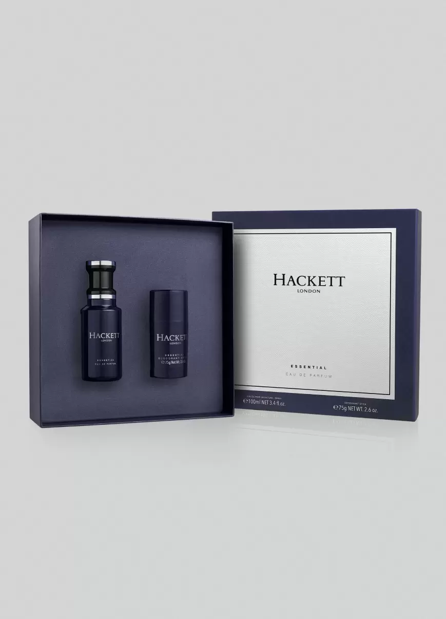 Hombre Set Regalo: Perfume 100 Ml Y Desodorante Para Él Hackett London Dark Blue Perfumes Y Cuidado Personal Precio De Mercado - 1