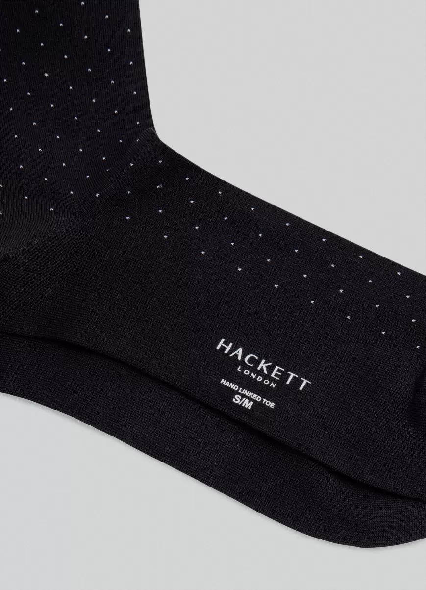 Black Calcetines Y Ropa Interior Calcetines Estampado Lunares Ultimo Modelo Hombre Hackett London - 1