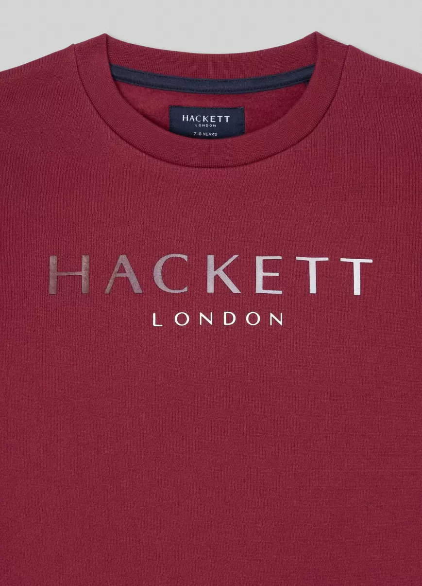 Berry Purple Camisetas Y Sudaderas Diseño Hackett London Hombre Sudadera Con Logo Estampado - 2