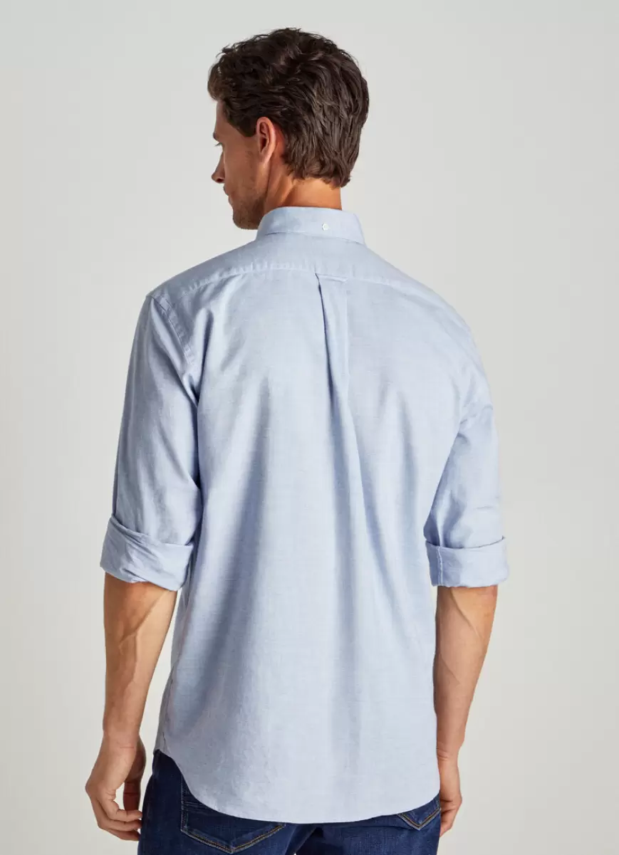 Faconnable Horizon Blue Camisa Franela Melange Camisas Hombre - 3