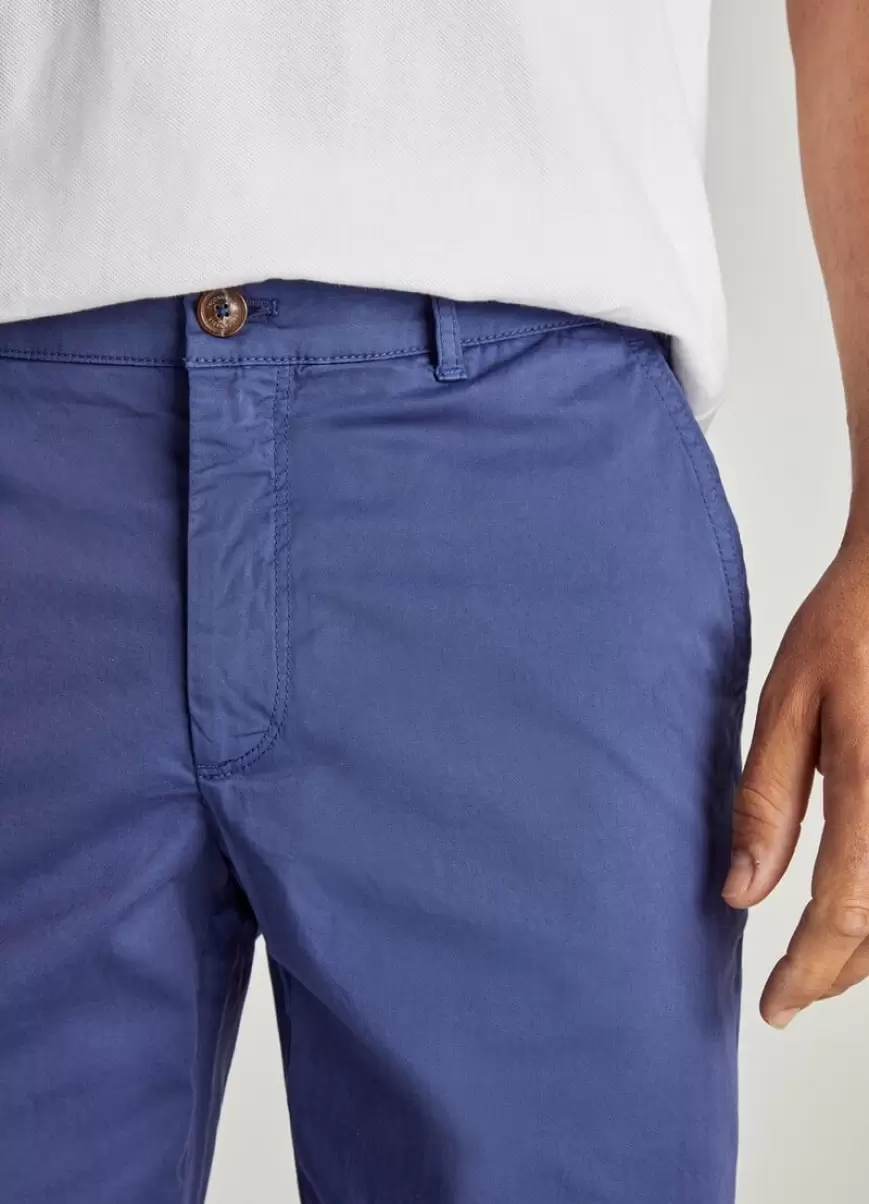 Faconnable Pop Blue Hombre Pantalones Bermuda Algodón - 2
