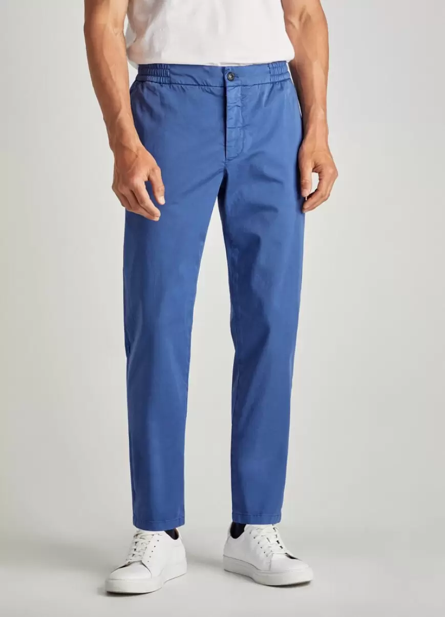 Hombre Pop Blue Faconnable Pantalones Chino Algodón Cepillado - 1