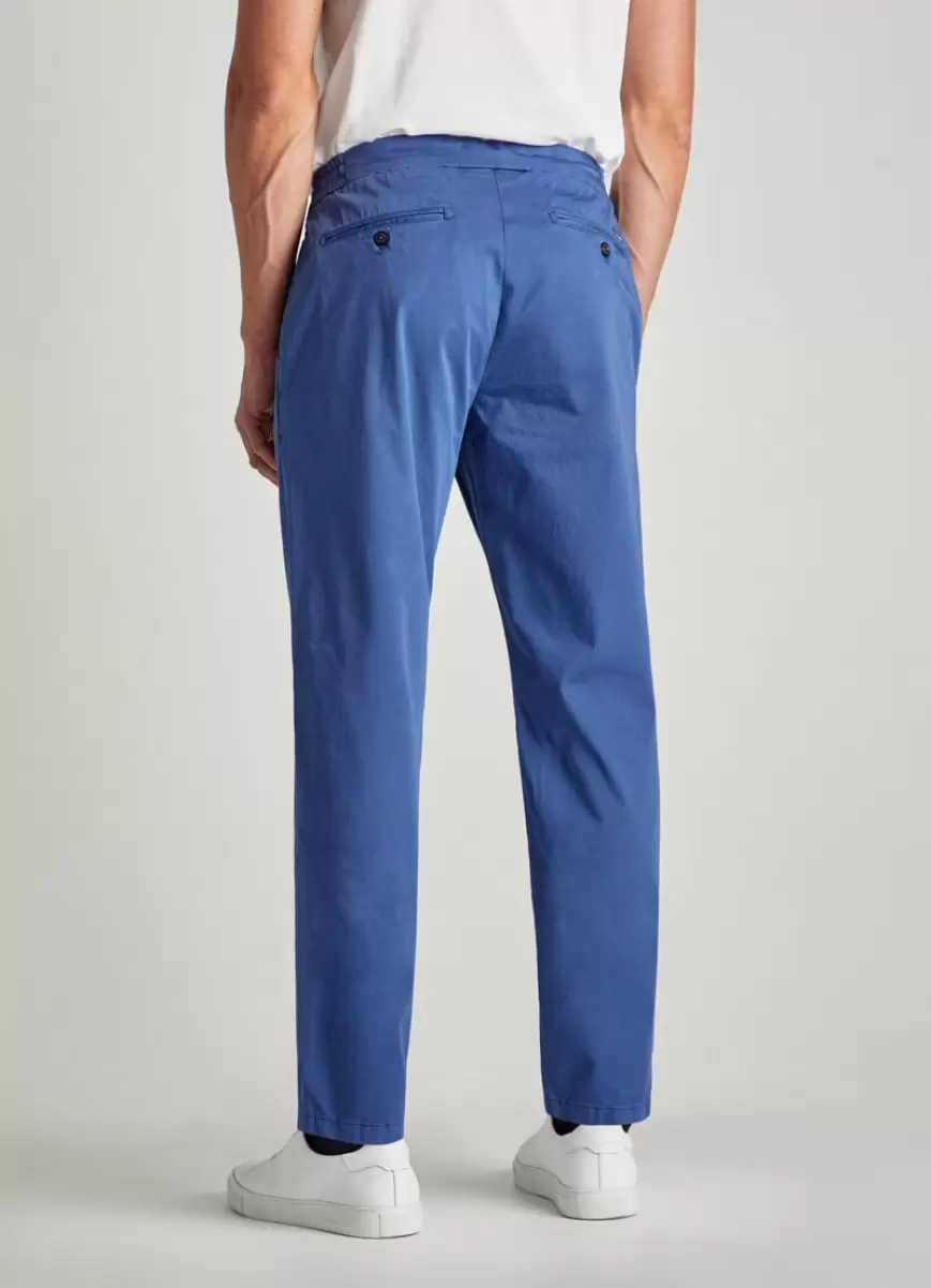Hombre Pop Blue Faconnable Pantalones Chino Algodón Cepillado - 3