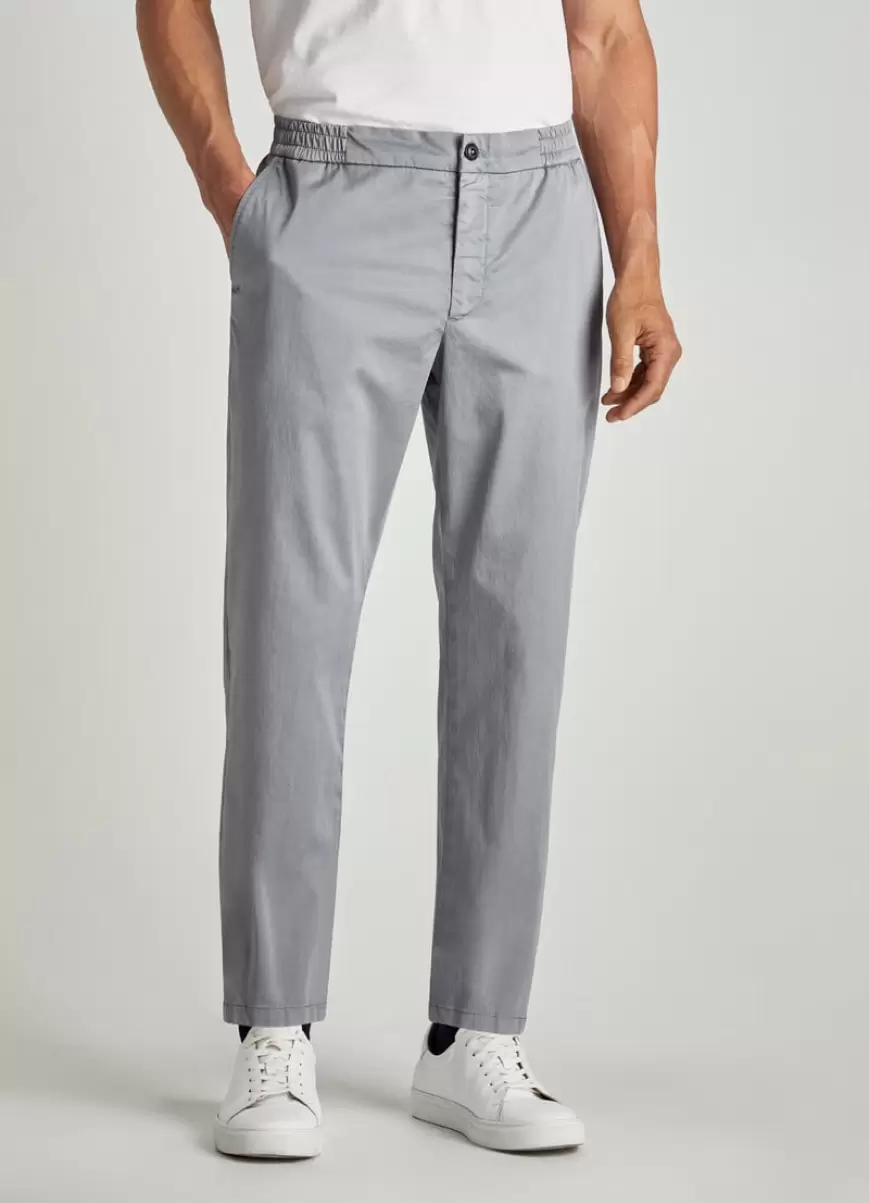 Faconnable Pantalones Hombre Chino Algodón Cepillado New York Grey Grey - 1