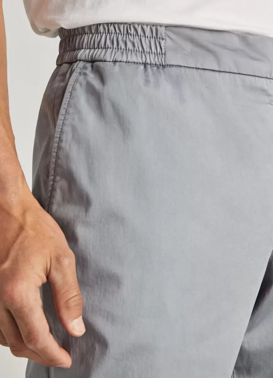Faconnable Pantalones Hombre Chino Algodón Cepillado New York Grey Grey - 2
