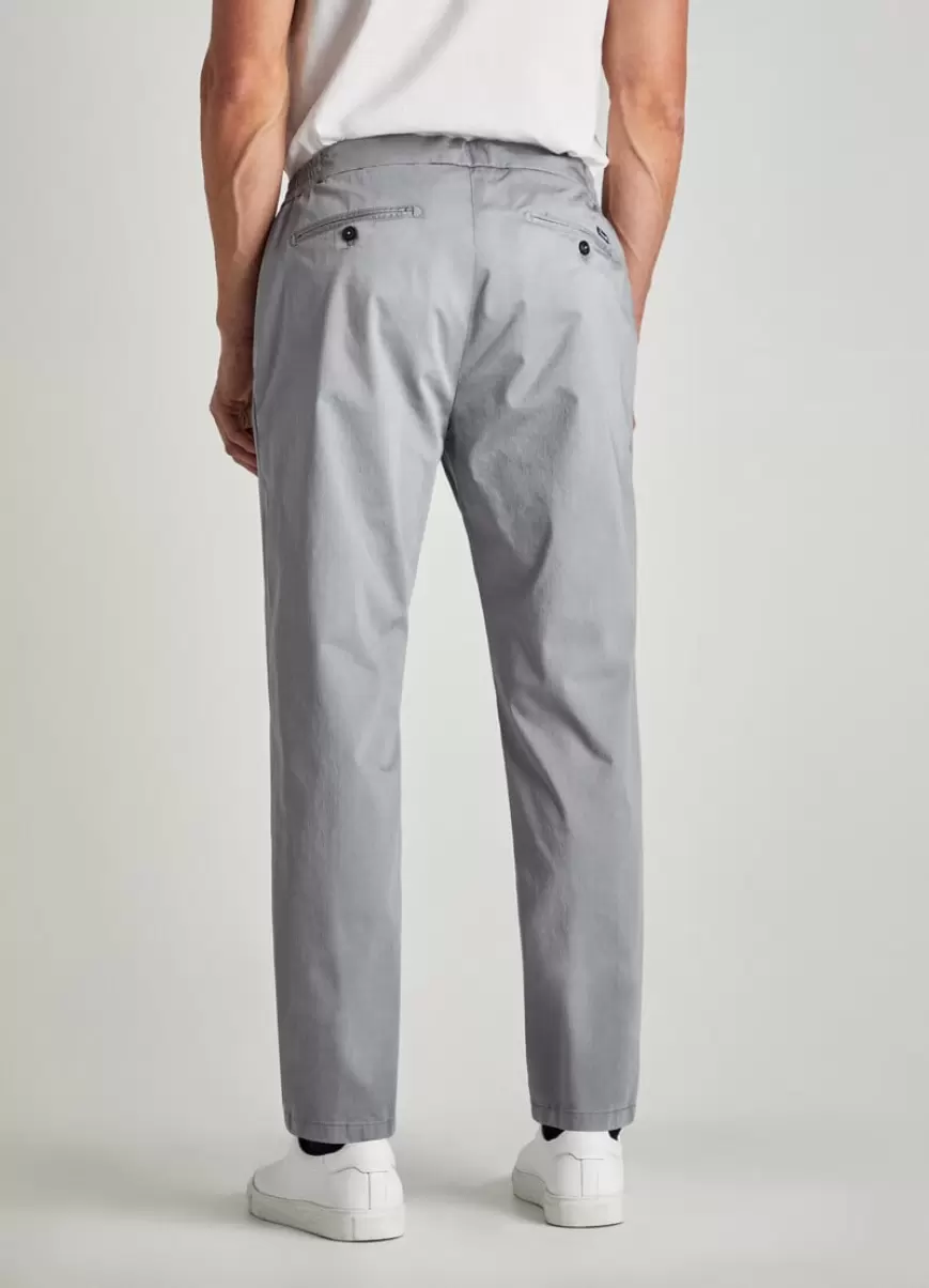 Faconnable Pantalones Hombre Chino Algodón Cepillado New York Grey Grey - 3