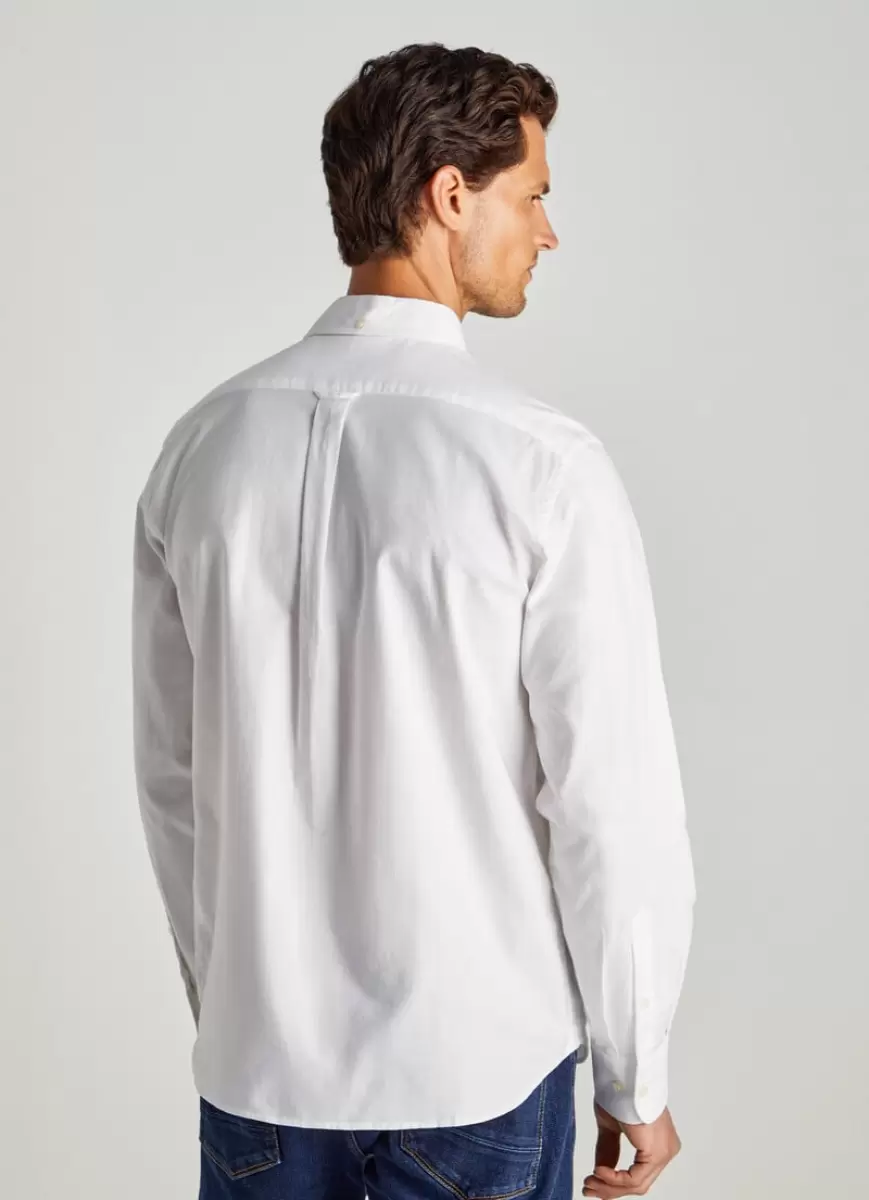 Faconnable Looks Formales Hombre White Camisa Oxford Corte Club - 4