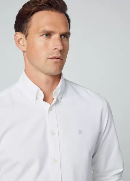 Camisa Oxford Fit Slim Hackett London Camisas Precios Estacionales White Hombre
