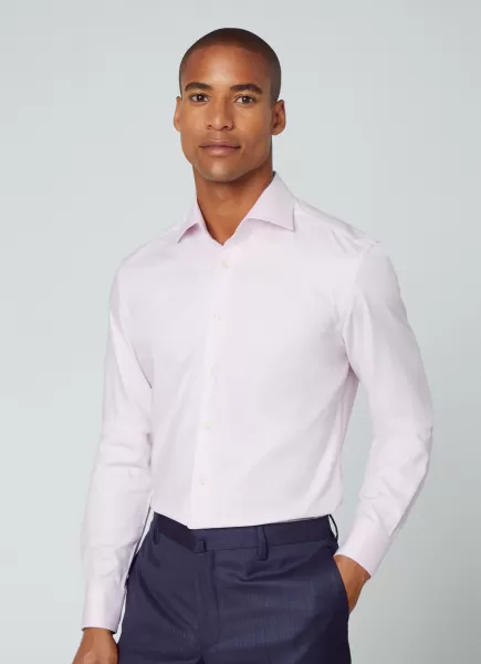 Hombre Hackett London Camisa Estampada Fit Slim Camisas 2024 Pink/White