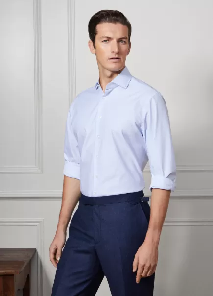 Recomendar White/Blue Hombre Camisa De Cuadros Fit Clásico Camisas Hackett London