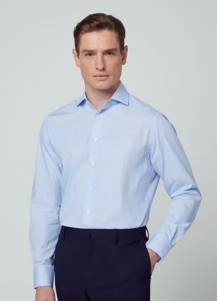 Camisas White/Blue Hackett London Camisa Estampado Rayas Fit Slim Comprar Hombre