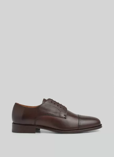 Zapatos De Vestir Dark Brown Asegurar Hombre Zapatos Bluchers Piel Hackett London
