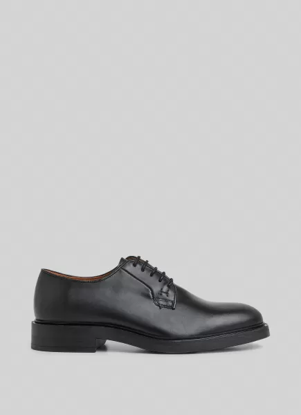 Black Zapatos Derby En Piel Elegante Hackett London Hombre Zapatos Casual