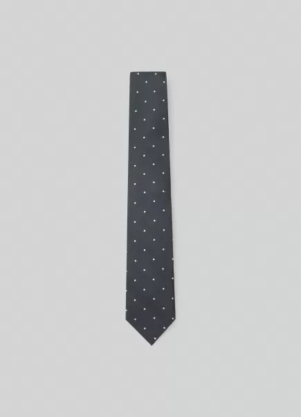Corbata Seda Estampado Lunares Corbatas Y Pañuelos De Bolsillo Hackett London Green Precio De Promoción Hombre