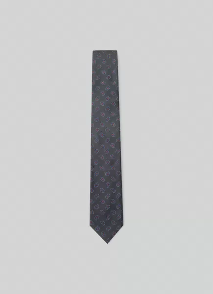 Hombre Green Corbatas Y Pañuelos De Bolsillo En Línea Corbata Estampado Coníferas Hackett London
