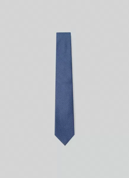 Corbata Seda Estampado Estrellas Hackett London Liquidación Blue Hombre Corbatas Y Pañuelos De Bolsillo