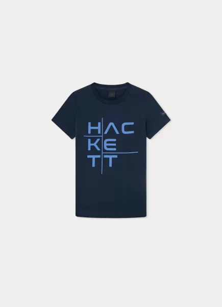 Venta Camiseta Logo Estampado Fit Clásico Camisetas Y Sudaderas Navy Hackett London Hombre