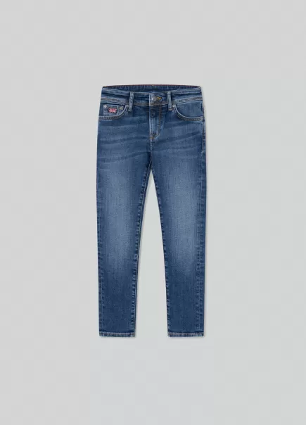 Hackett London Jeans Vintage Wash Fit Slim Denim Blue Hombre Pantalones Exclusivo