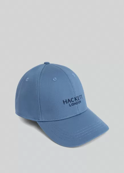 Hackett London Accesorios Hombre Comercio Blue Gorra Béisbol Logo Bordado